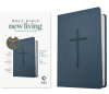 NLT Premium Value Compact Bible, Filament Enabled Navy Cross